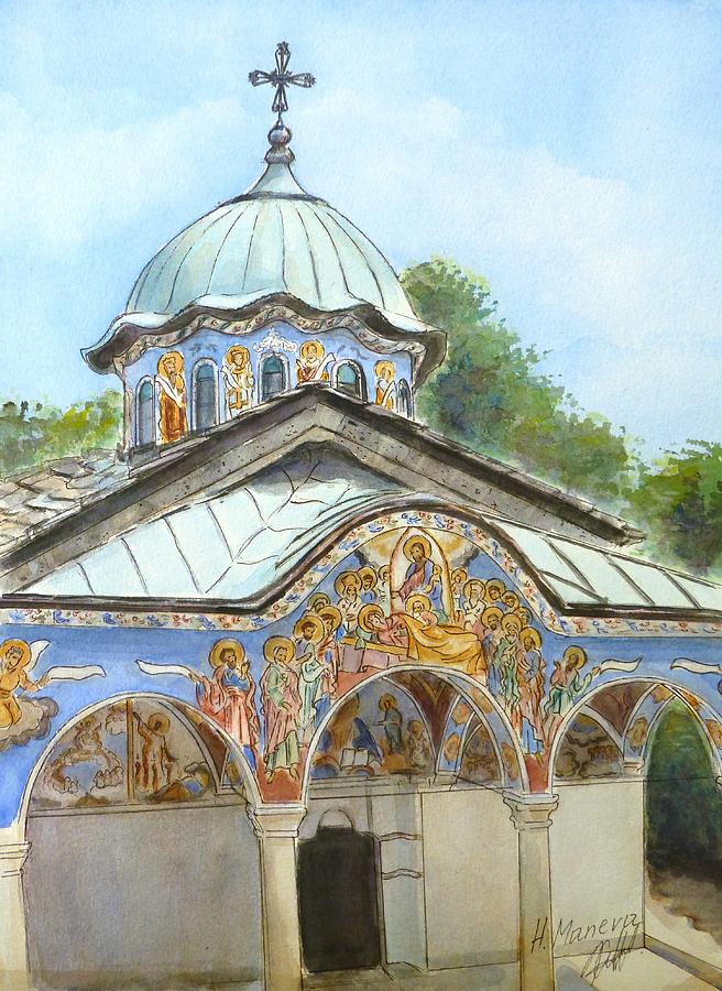 Sokolski Monastery Bulgaria Painting by Henrieta Maneva