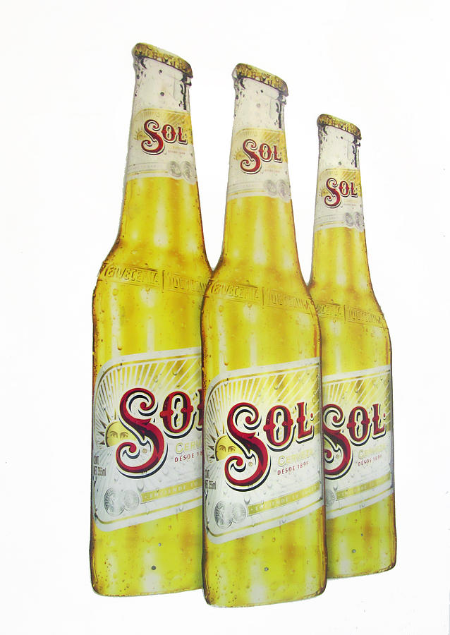 Sol mexican beer bottles Photograph by Marilyn Hunt