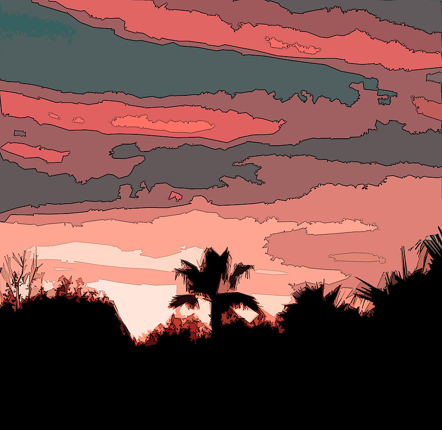 Solana Beach Sunset 1 Digital Art by Kirt Tisdale
