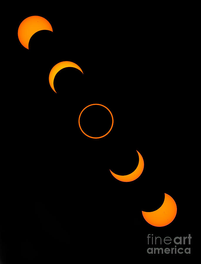 Solar Annular Eclipse Photograph by Francois Gohier