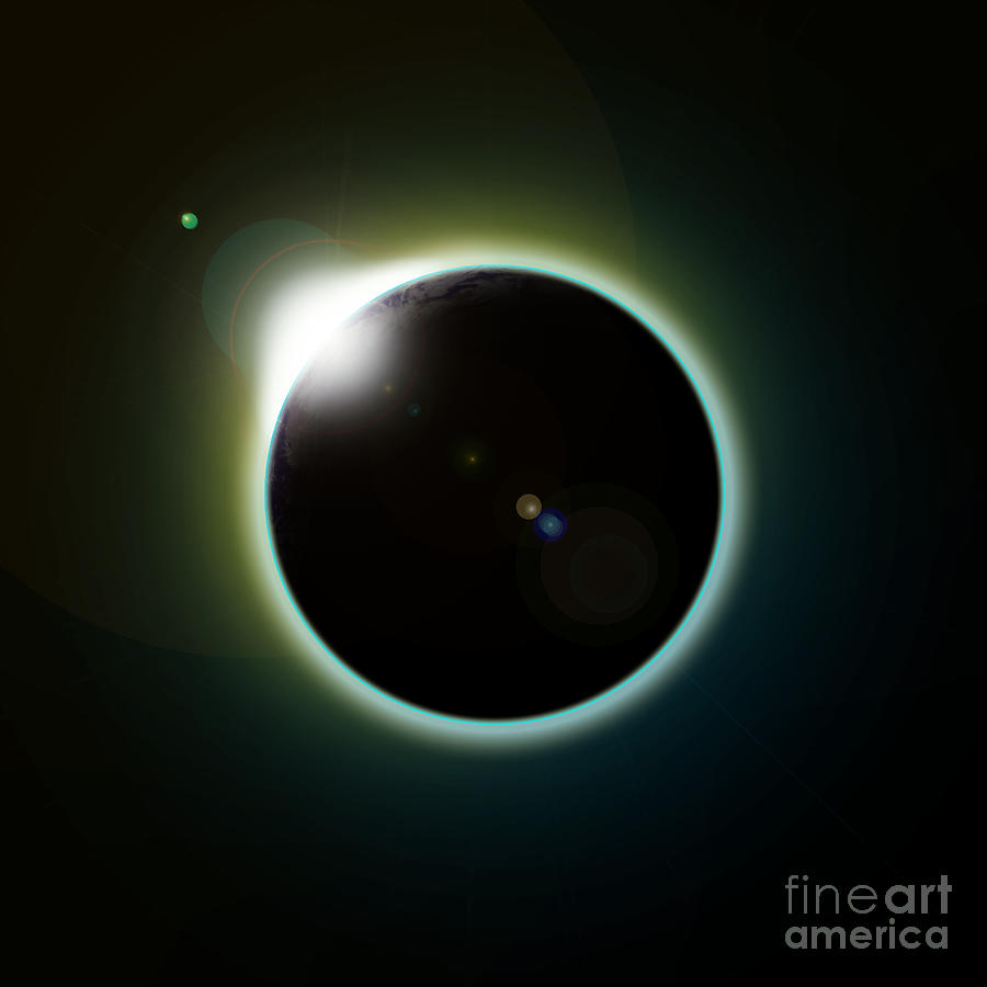 Solar Eclipse Digital Art by Antony McAulay