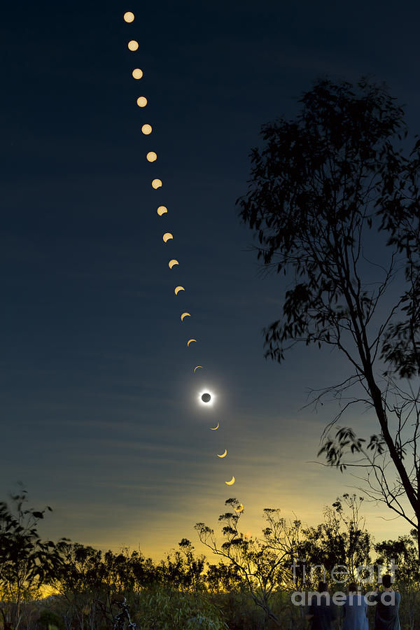 Solar Eclipse Composite, Queensland Photograph by Philip Hart Pixels
