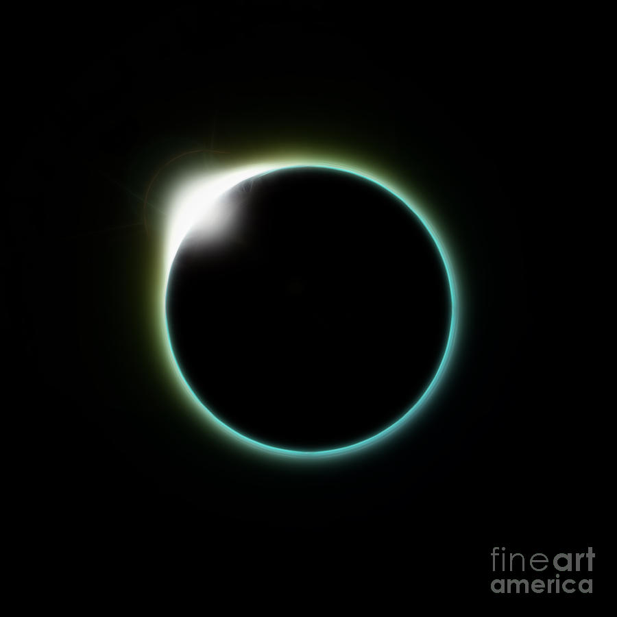 Solar Eclipse Moon Digital Art by Antony McAulay