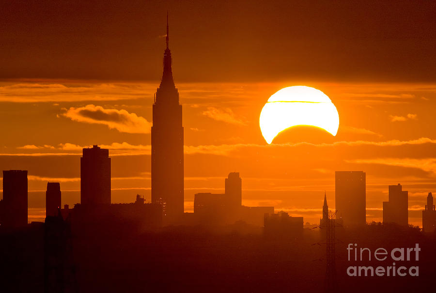 Solar Eclipse on Nov 3rd 2013 Photograph by Chris Cook