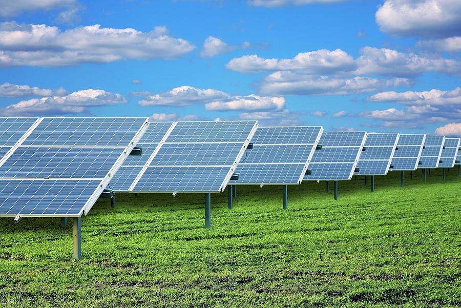 Solar Farm Photograph by Science Photo Library Solar Farm Photograph by Science Photo Library