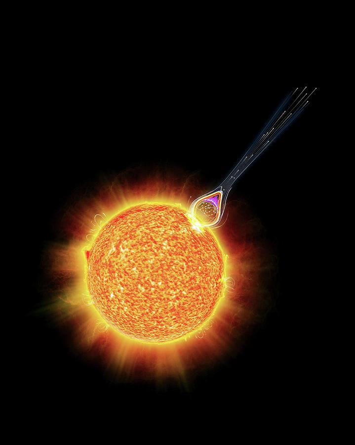 Solar Flare Photograph by Claus Lunau/science Photo Library