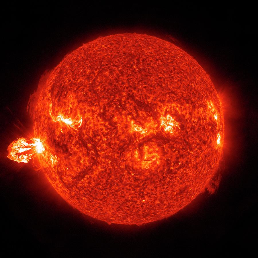 Solar Flare Photograph by Nasa/gsfc-svs/sdo Science Team/virtual Solar Observatory