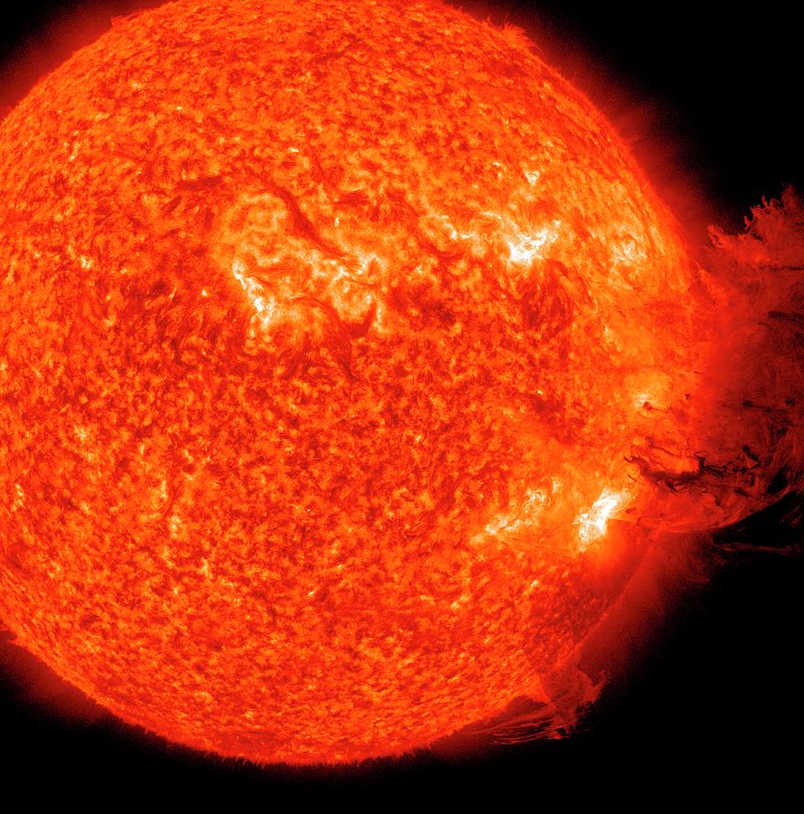 Solar Flare Photograph by Nasa/sdo/science Photo Library