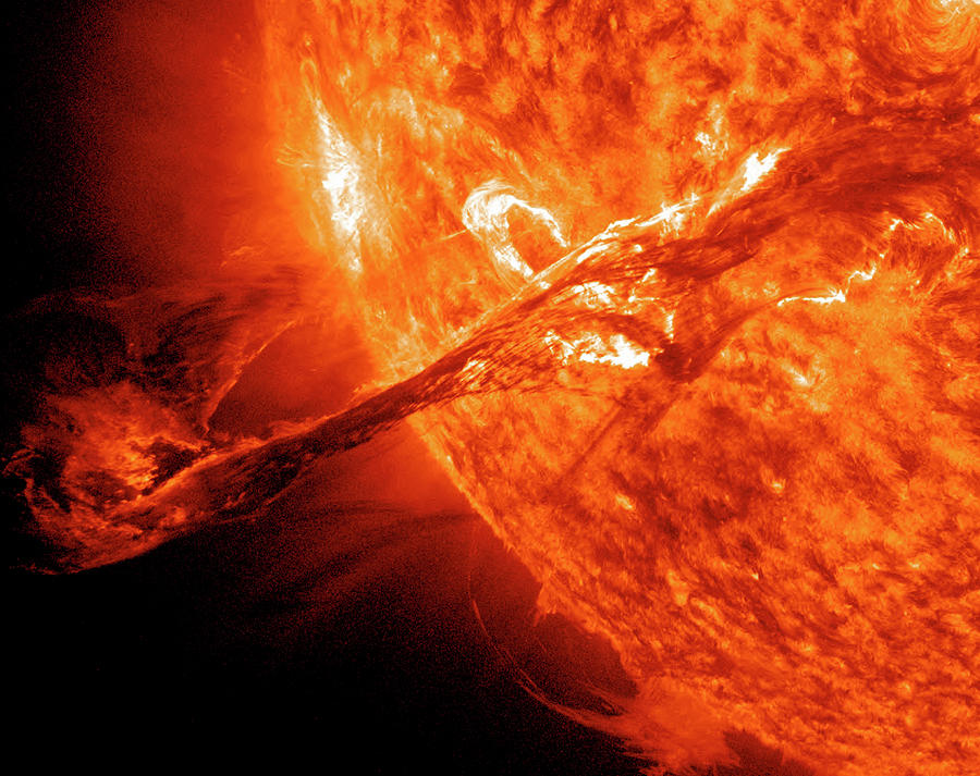 Solar Flare Photograph by Solar Dynamics Observatory/nasa