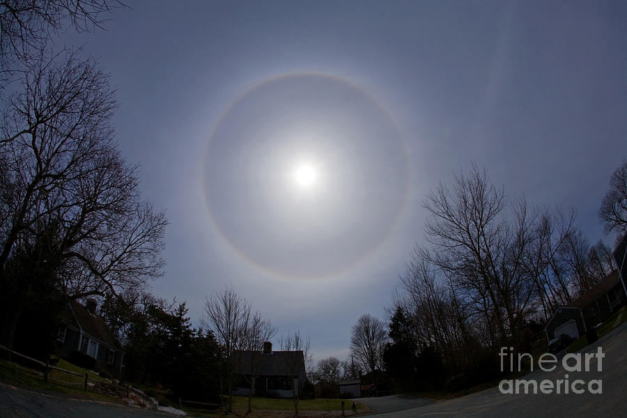 Science Photograph - Solar Halo by Chris Cook