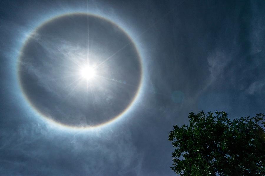 Solar Halo Photograph By K Jayaramscience Photo Library