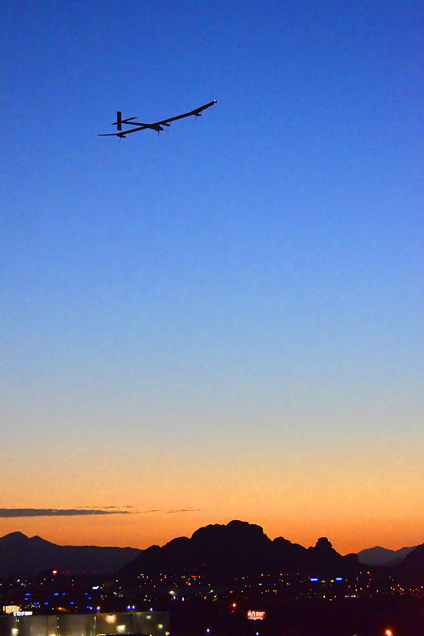 Solar Impulse Departs Sky Harbor May 22 2013 Photograph by Brian Lockett