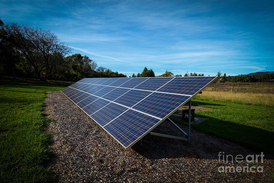Solar Panels Mendocino County Photograph by Blake Webster