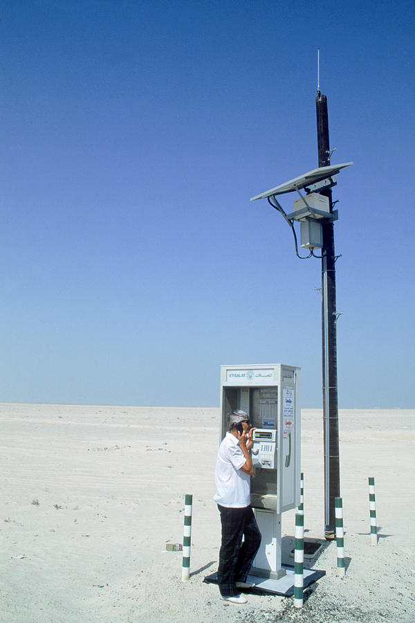 Solar Power Telephone Photograph by Gianni Tortoli