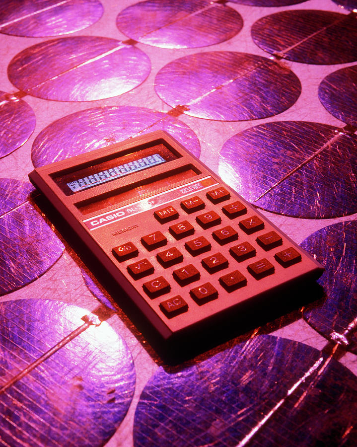 Solar-powered Calculator Photograph by Martin Bond/science Photo Library