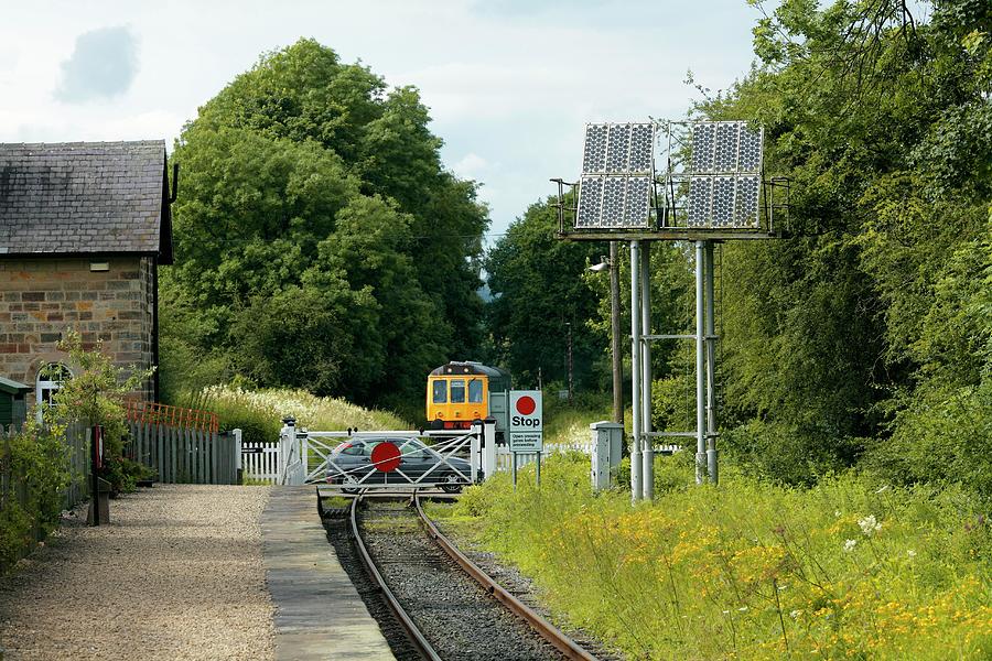 Solar Powered Level Crossing Photograph by Martin Bond/science Photo Library