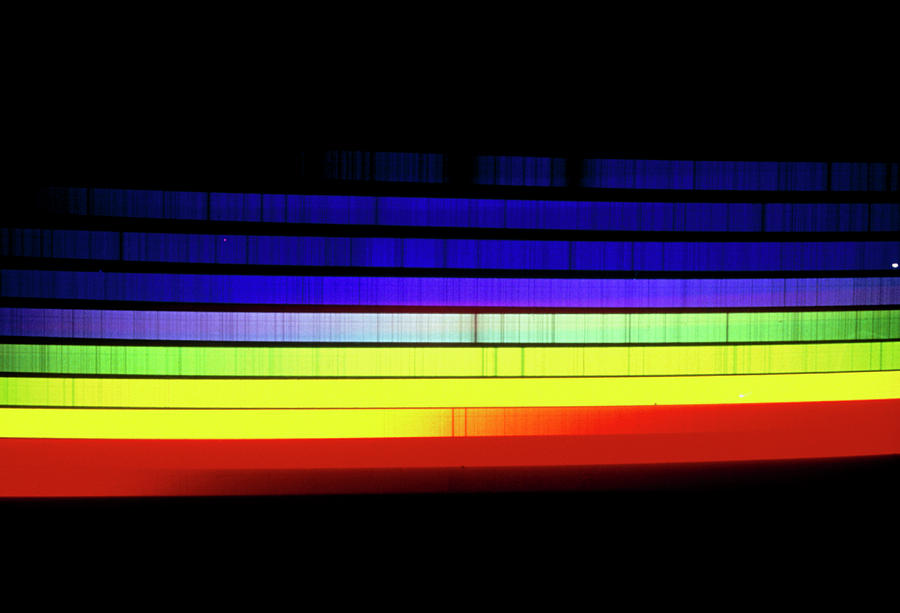 Solar Spectrum Showing Fraunhofer Absorption Lines Photograph by Noao/science Photo Library