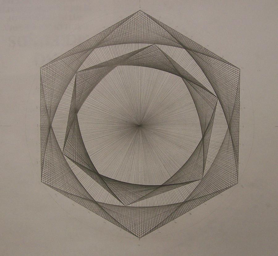 Solar spiraling Drawing by Jason Padgett
