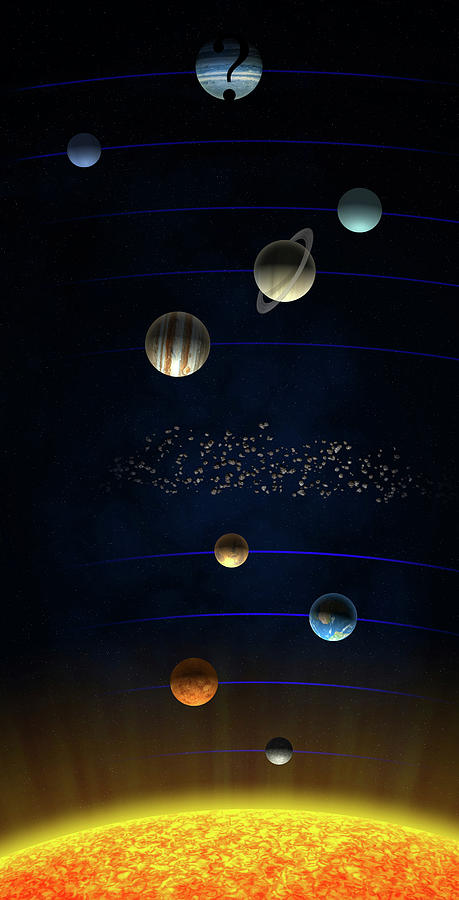 Solar System And ninth Planet X Photograph by Andrzej Wojcicki