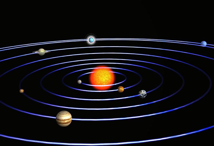 Solar system, artwork Photograph by Science Photo Library - Fine Art ...