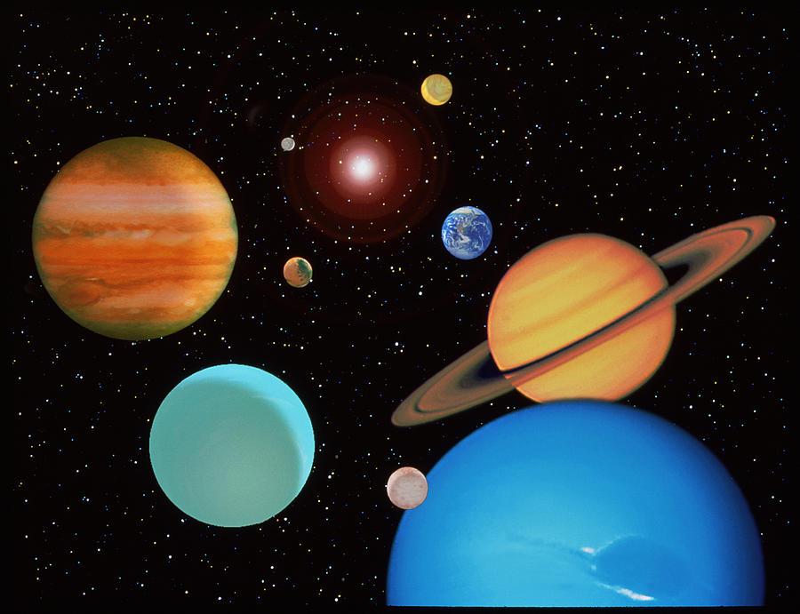 Solar System Photograph by Science Photo Library