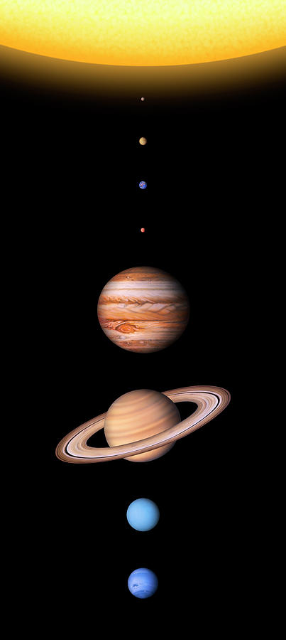 Solar System's Planets Photograph by Lynette Cook/science Photo Library ...