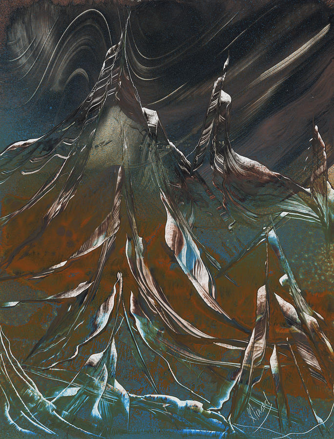 Space Scape Painting - Solar Winds by Jason Girard Space Scape Painting - Solar Winds by Jason Girard