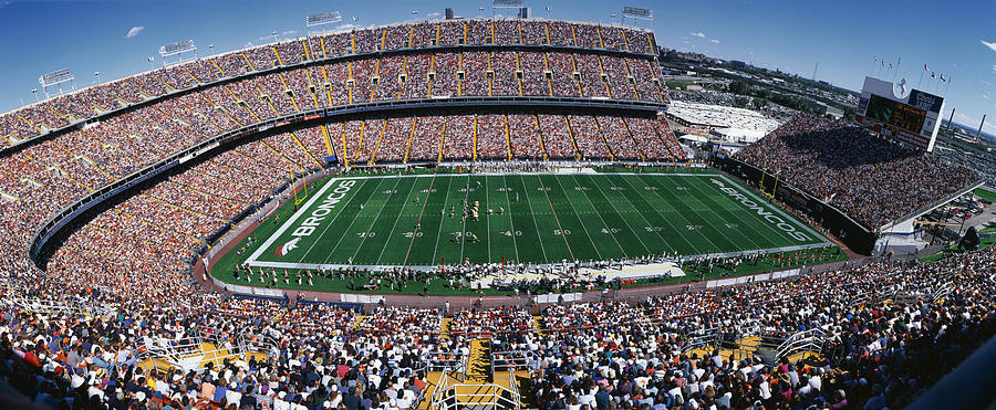 Sold Out Crowd At Mile High Stadium Photograph by Panoramic Images