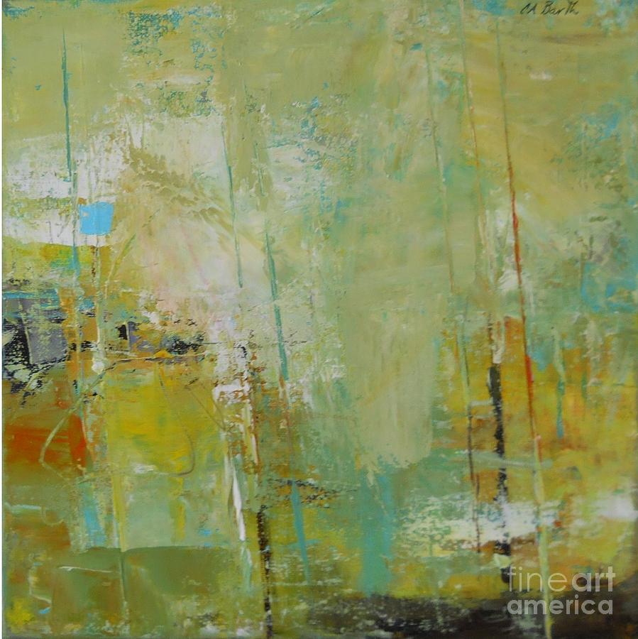 Sold - Reeds I I Painting by Carolyn Barth