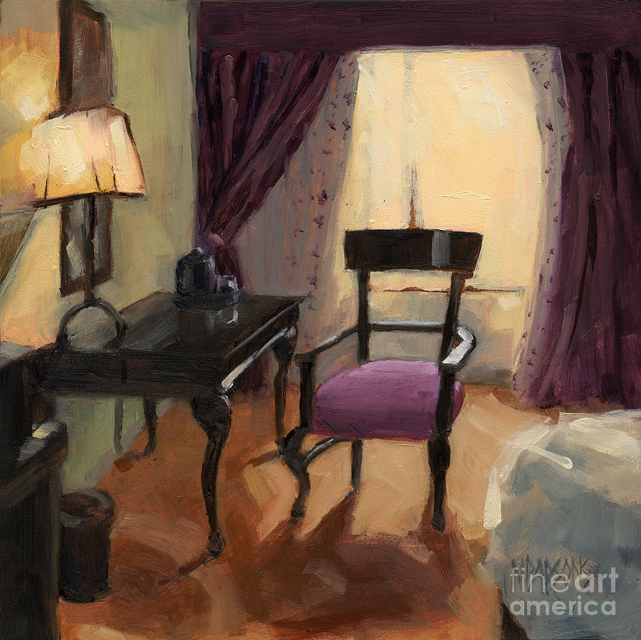SOLD - Room Service  Painting by Nancy  Parsons