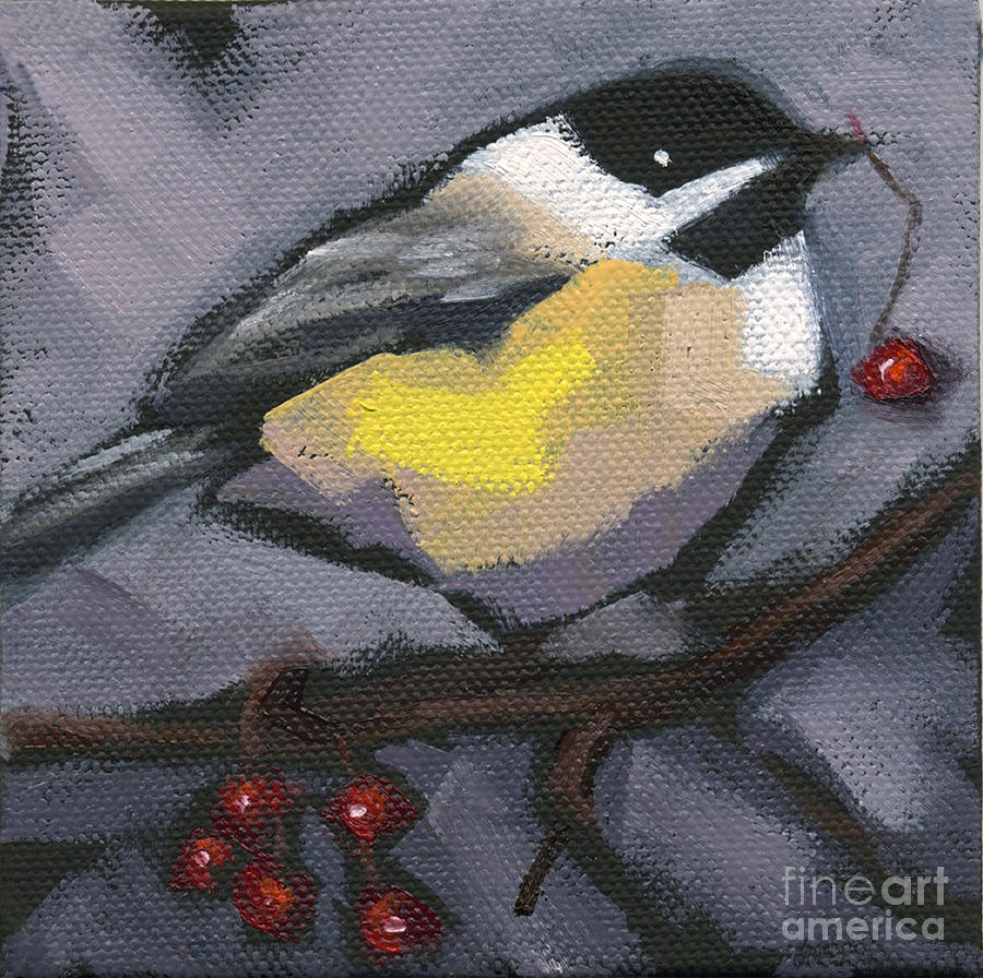 SOLD Thanks-Giving Bird Painting by Nancy  Parsons