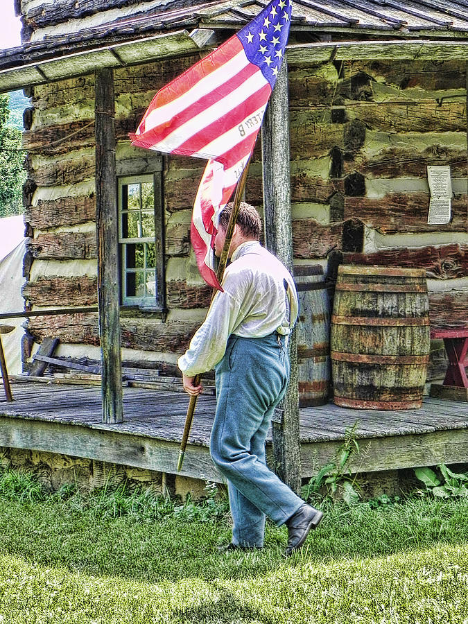 Soldier at Bedford Village PA Photograph by Kathy Churchman