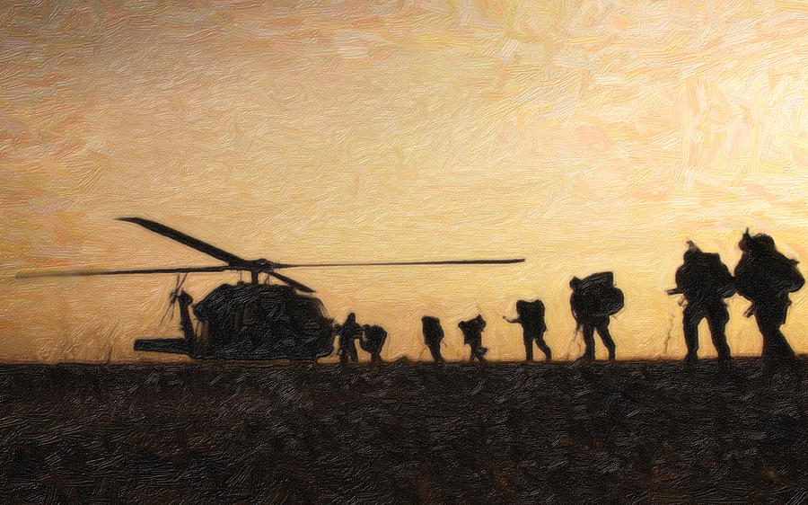 Soldier of Peace #1 Painting by MotionAge Designs