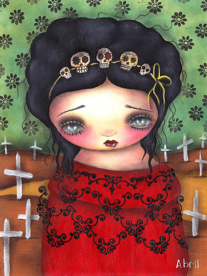 Halloween Painting - Soledad by Abril Andrade