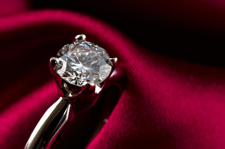 Solitaire Diamond Ring Photograph by Jmalov