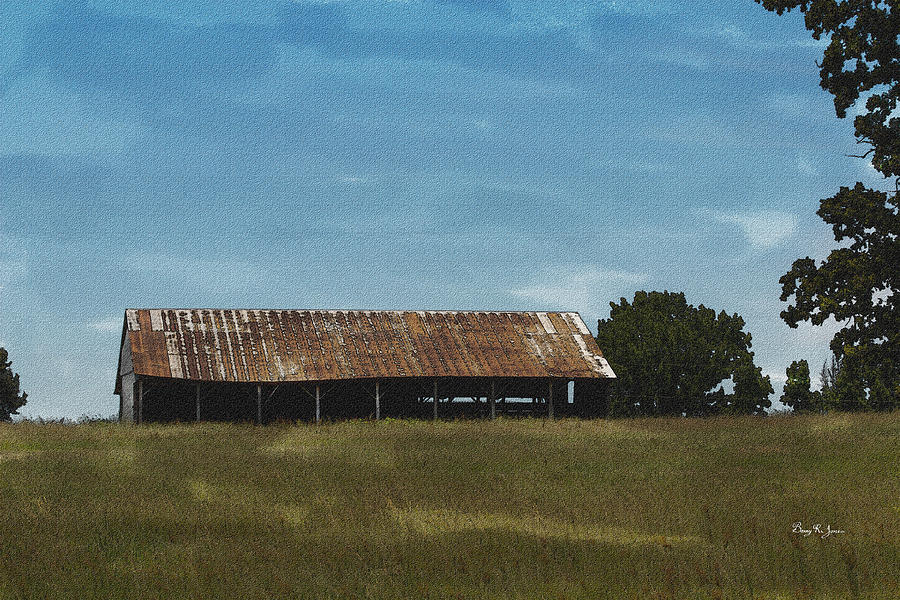 Solitary Barn Photograph by Barry Jones