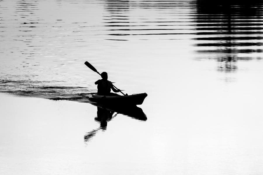 Boat Photograph - Solitary by Edgar Laureano