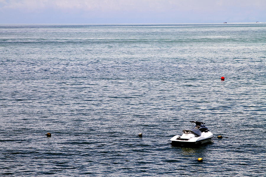 Solitary Photograph - Solitary Speedboat by Donald Chen Solitary Photograph - Solitary Speedboat by Donald Chen