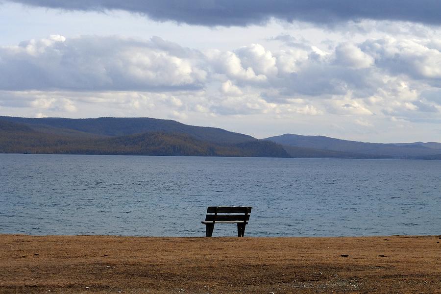 Solitude at Lake Khuvsgul Photograph by Diane Height
