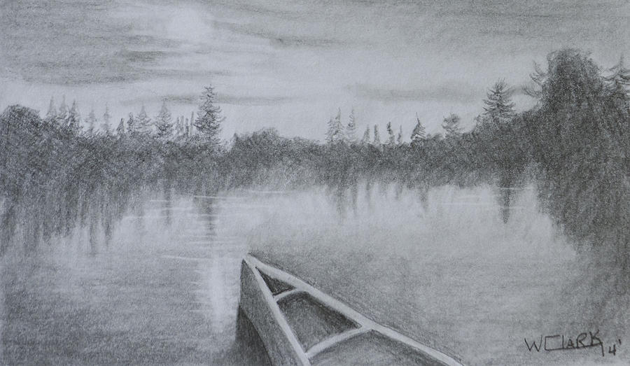 Solitude Drawing by Wade Clark