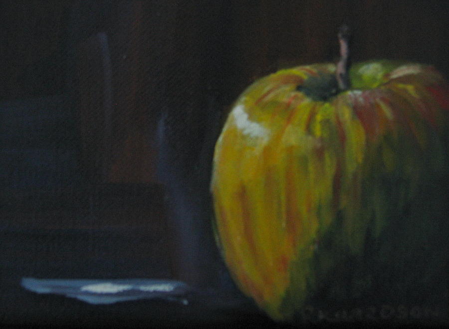 Solo Apple Painting by Susan Richardson