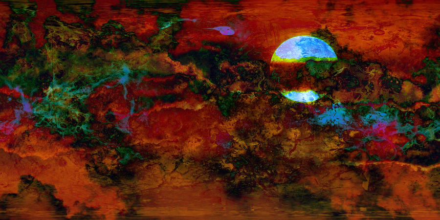 Sunset Digital Art - Soloist Abstract by Mary Clanahan
