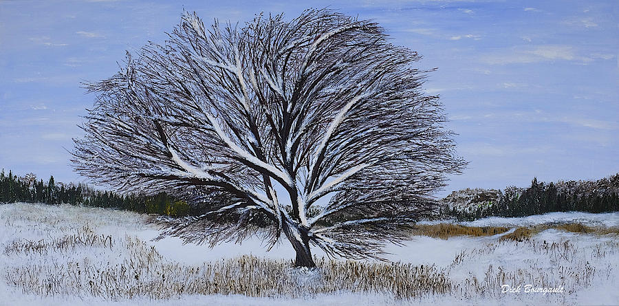 Solstice Tree Painting by Dick Bourgault
