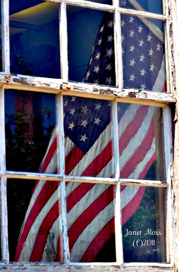American Flag Photograph - Solute to our Flag by Janet Moss