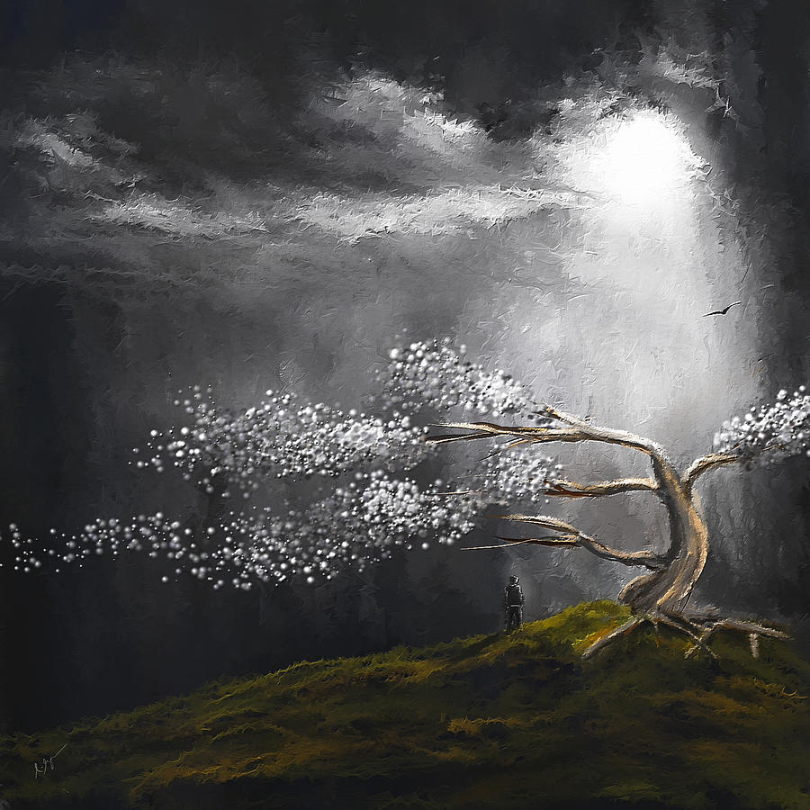Somber Reflection Painting by Lourry Legarde Somber Reflection Painting by Lourry Legarde