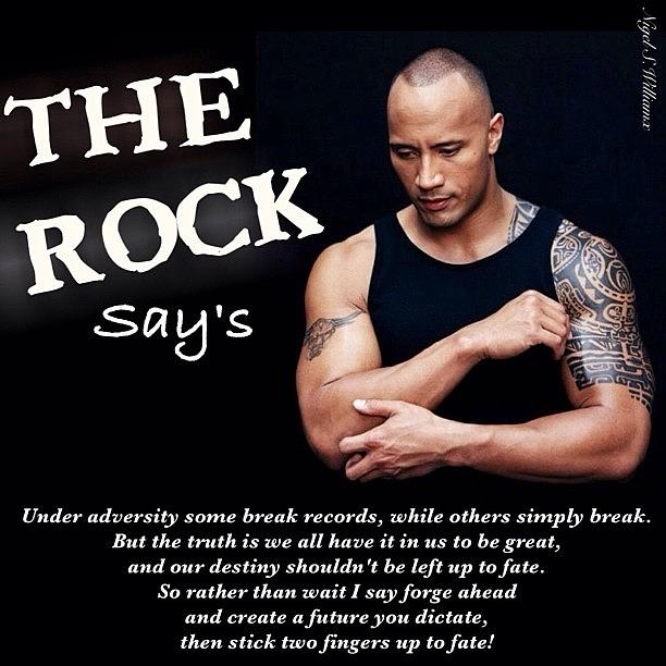 The Rock Photograph - Some Break Records Others Simply Break by Nigel Williams