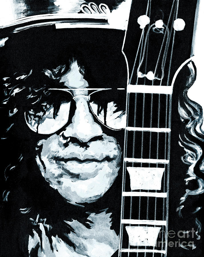 Some Cool Guitar Player- Slash Painting by Tanya Filichkin