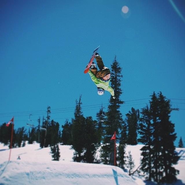 Snowboarding Photograph - Some Flippin Phun Times. If You Want To by Tilion Lieberman