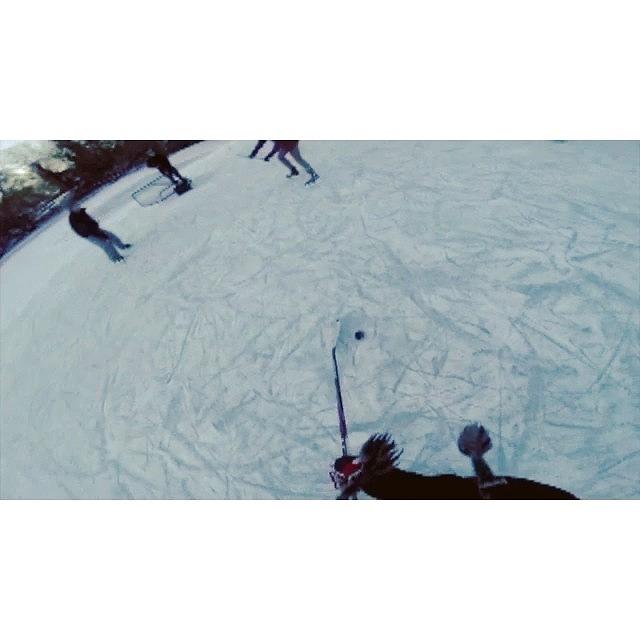 Some Hockey Tonight The The Gopro On Photograph by Max Korn