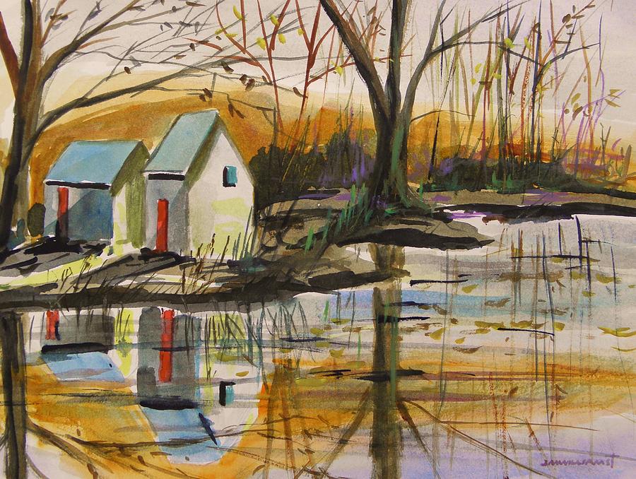 Some Ice on the Pond Painting by John Williams